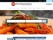 Tablet Screenshot of mycollingwood.ca